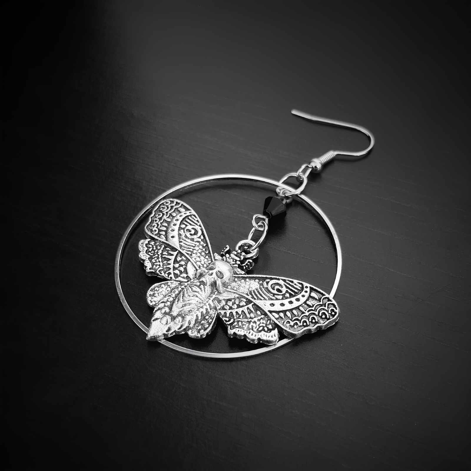 Halo Moth Earrings