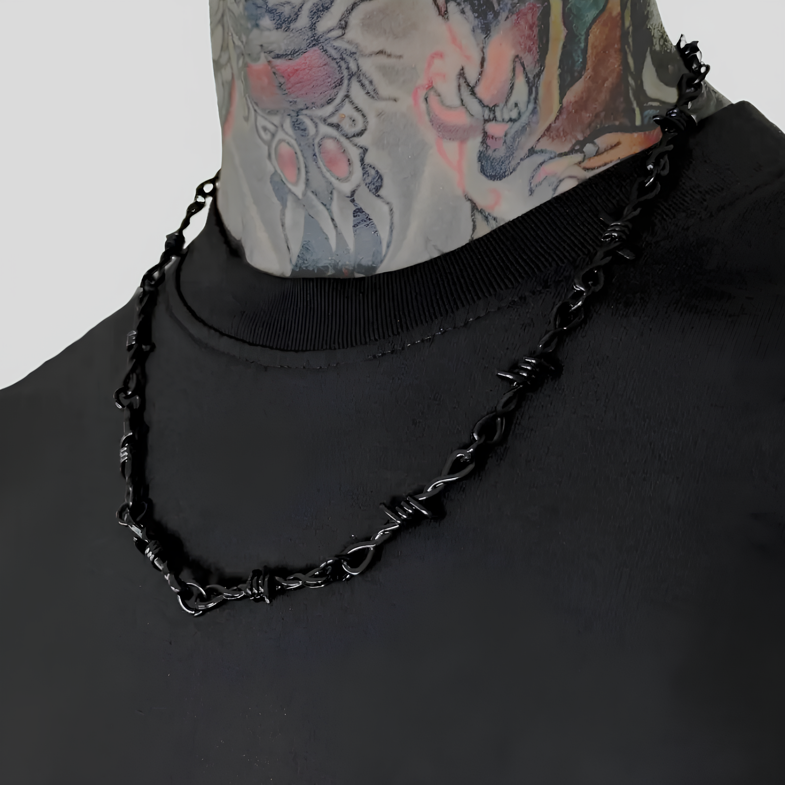 Black Barb Wire Necklace