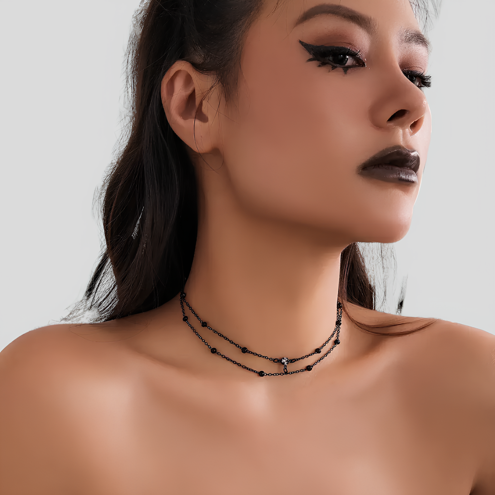 Shadow Bead Choker