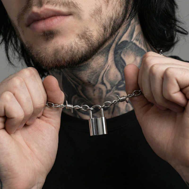 Barbed Lock Necklace