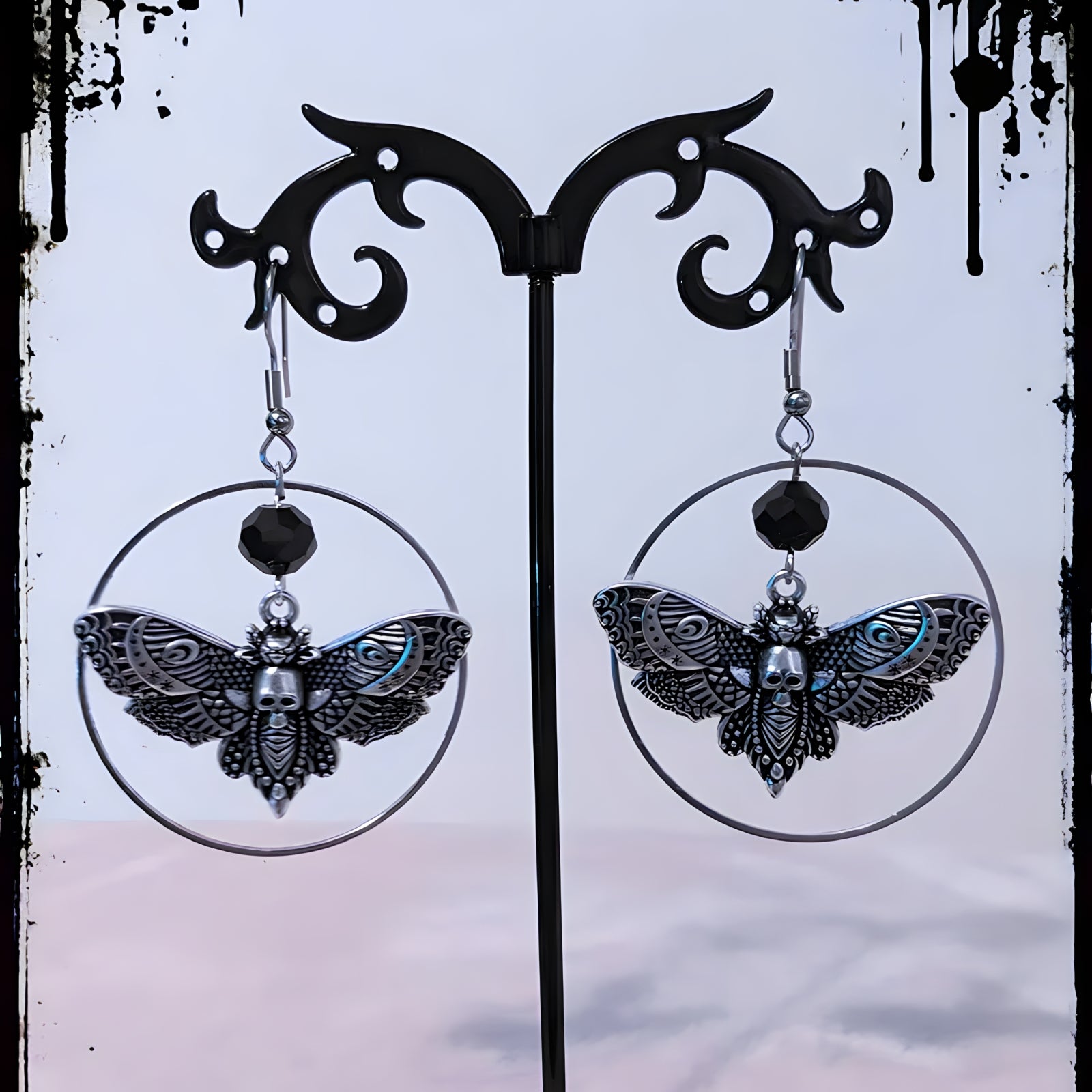 Halo Moth Earrings