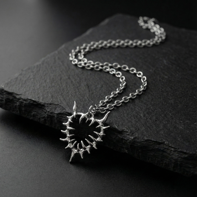 Corrupted Heart Necklace