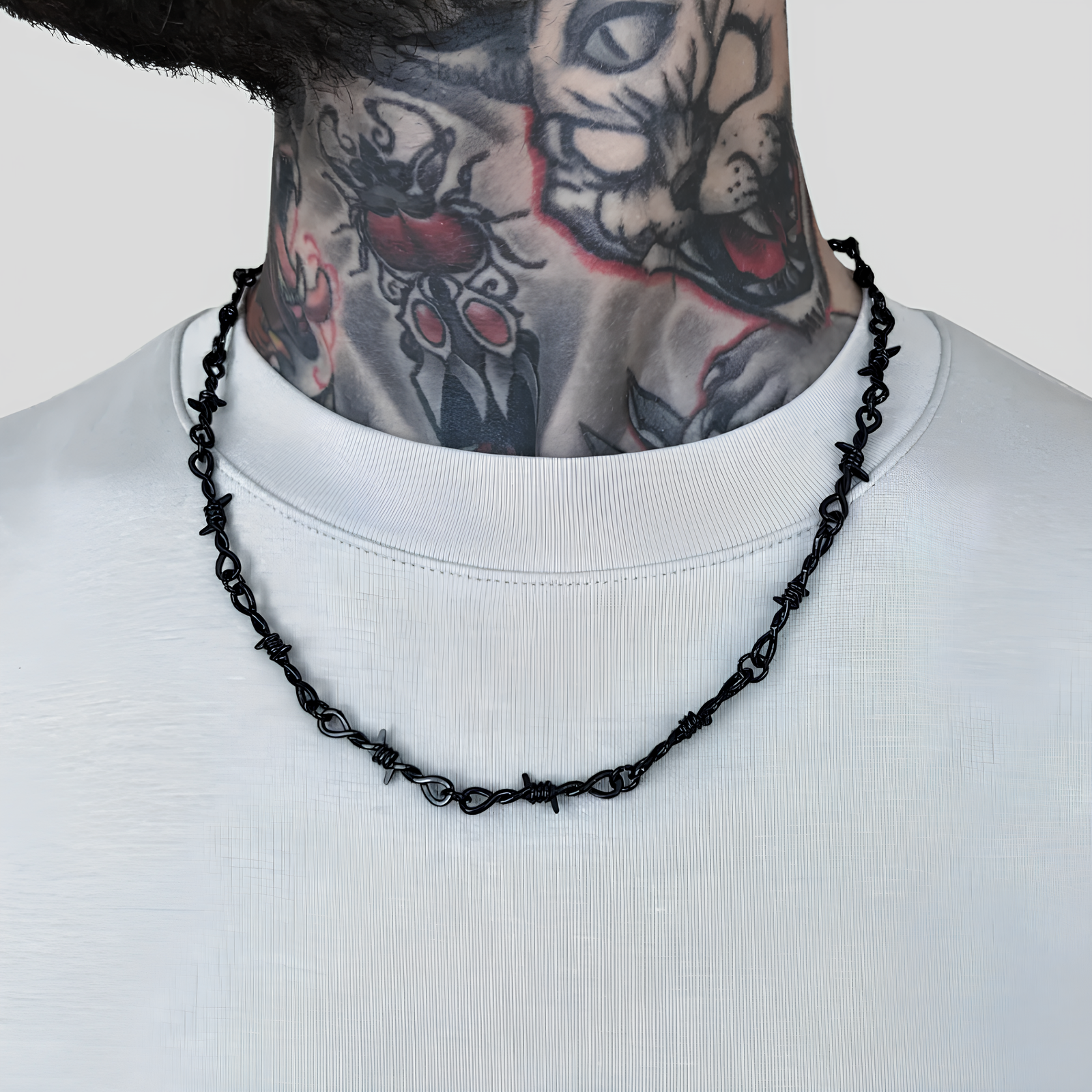 Black Barb Wire Necklace