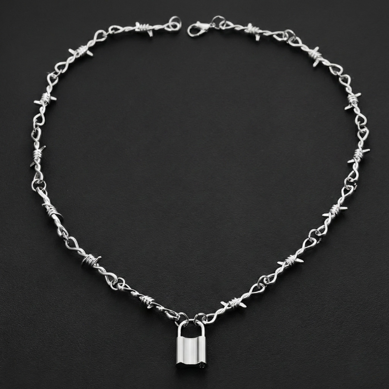 Barbed Lock Necklace