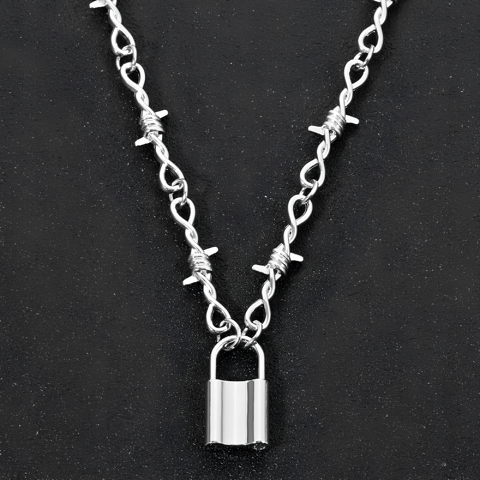 Barbed Lock Necklace