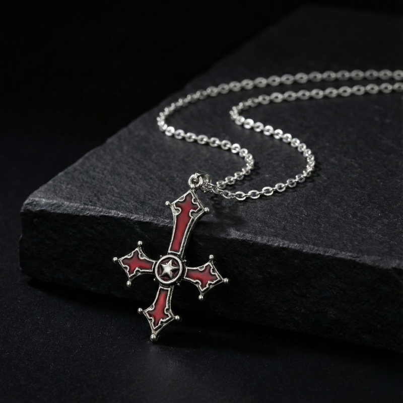 Inverted Cross Necklace