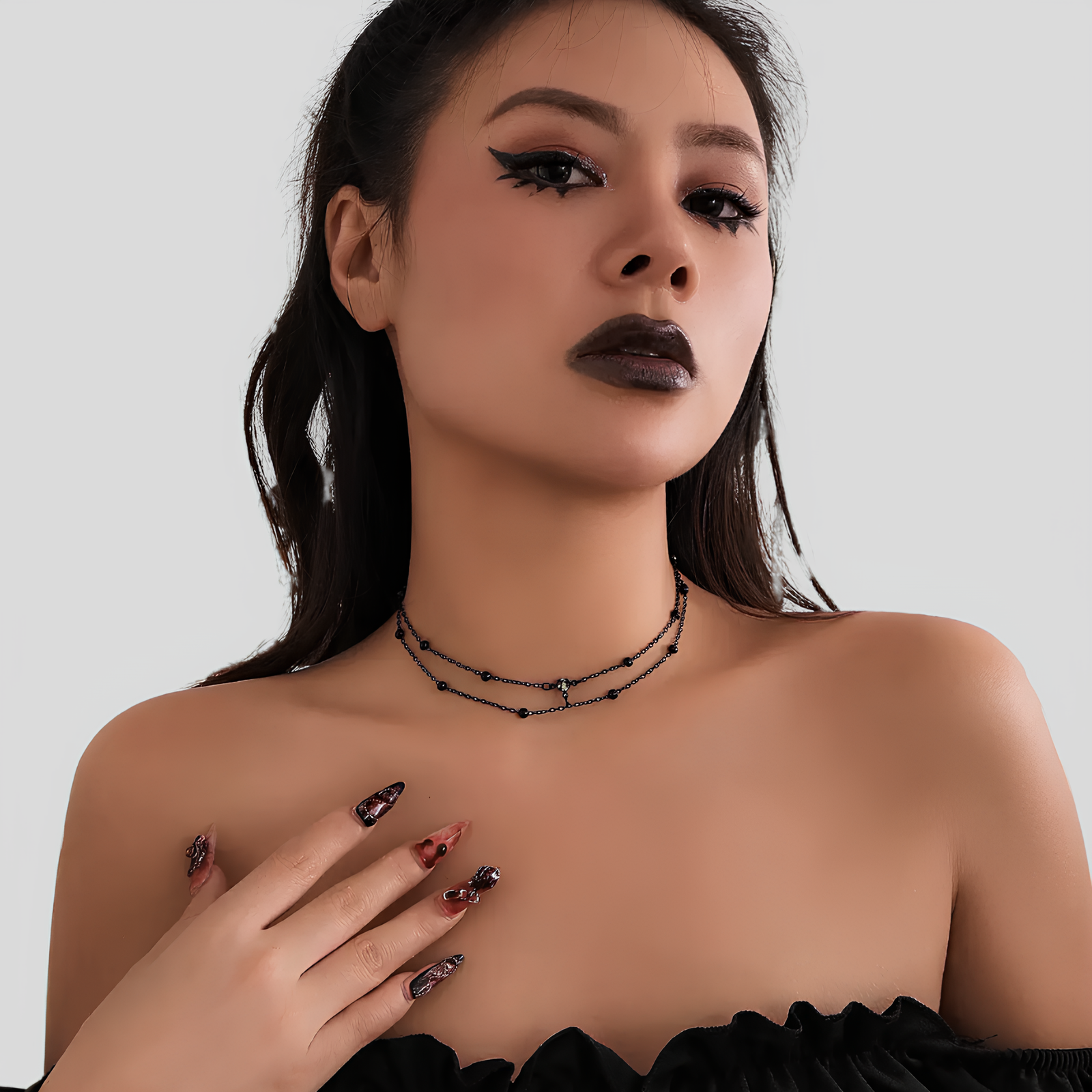 Shadow Bead Choker