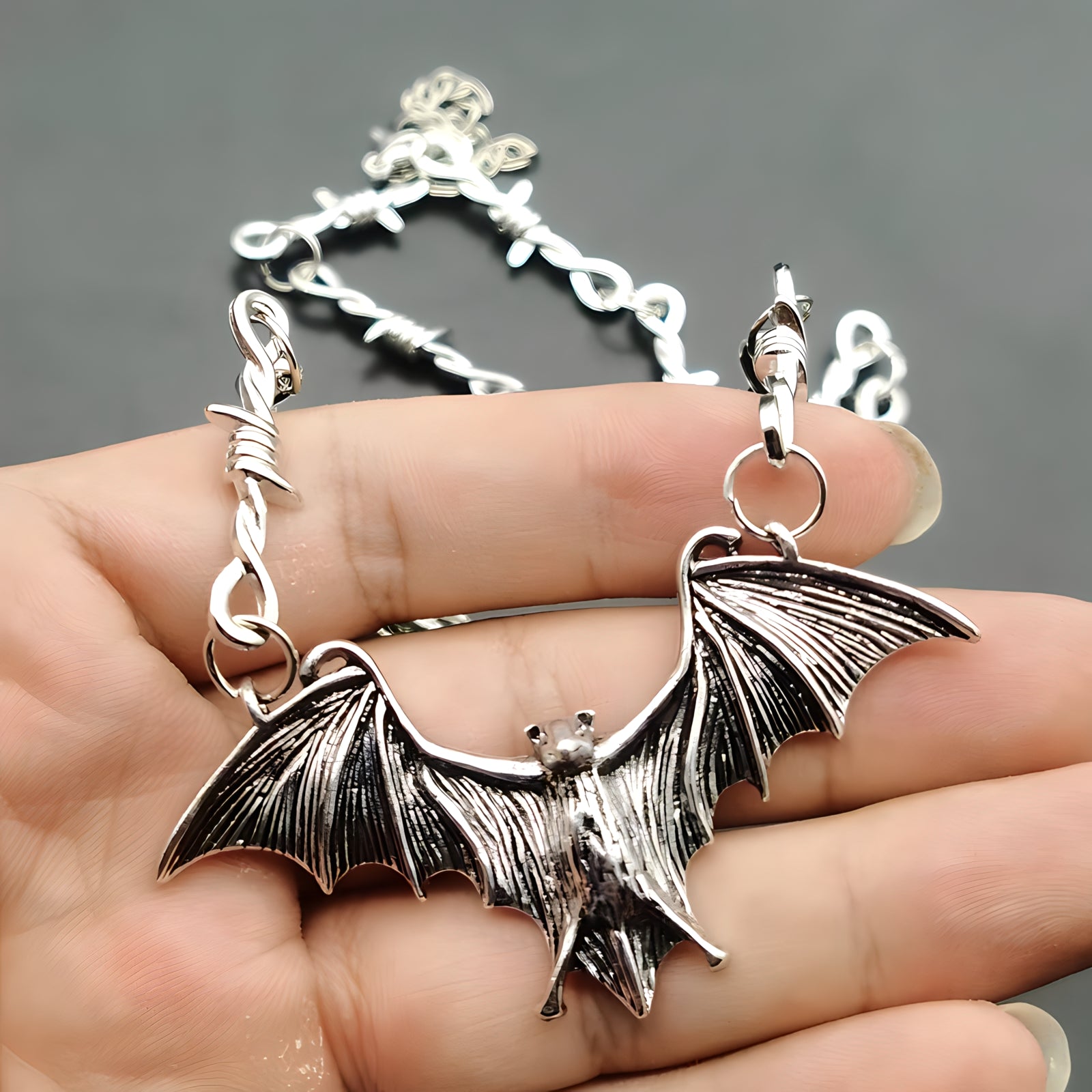 Barbed Bat Necklace