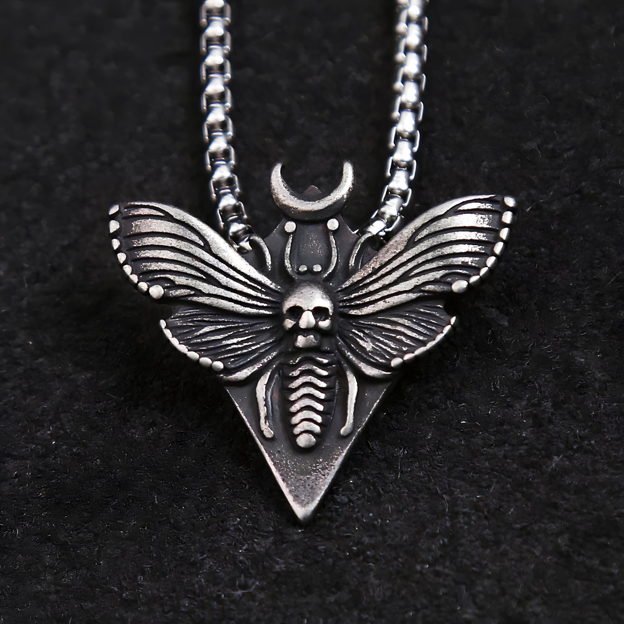 Necro Moth Necklace