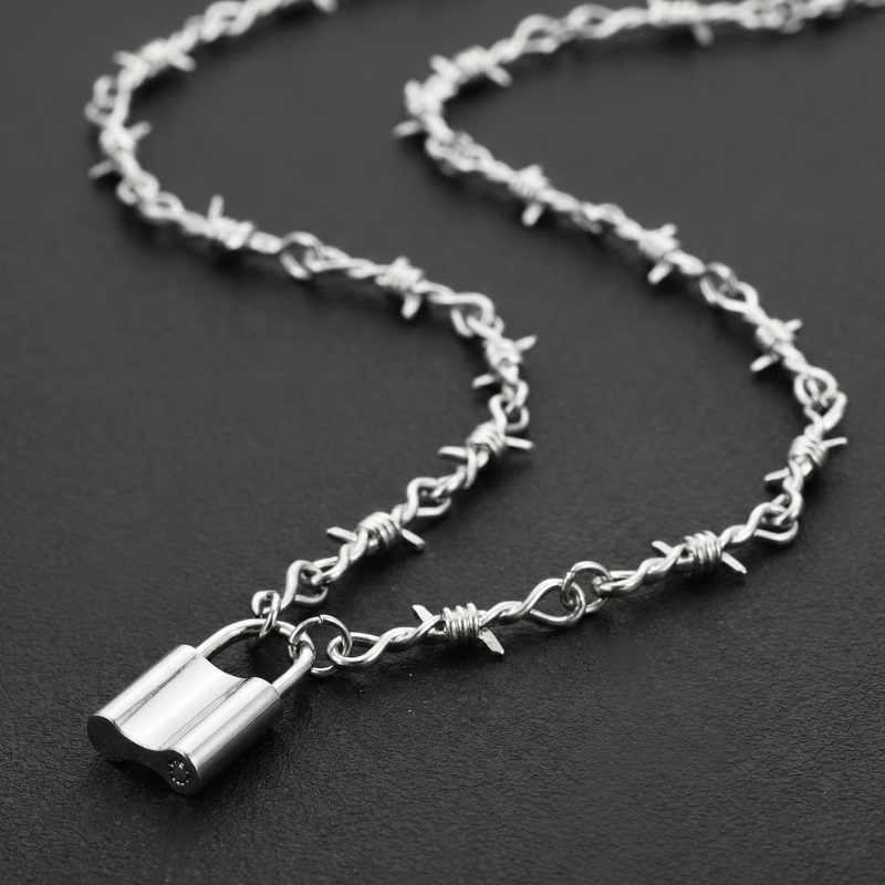 Barbed Lock Necklace