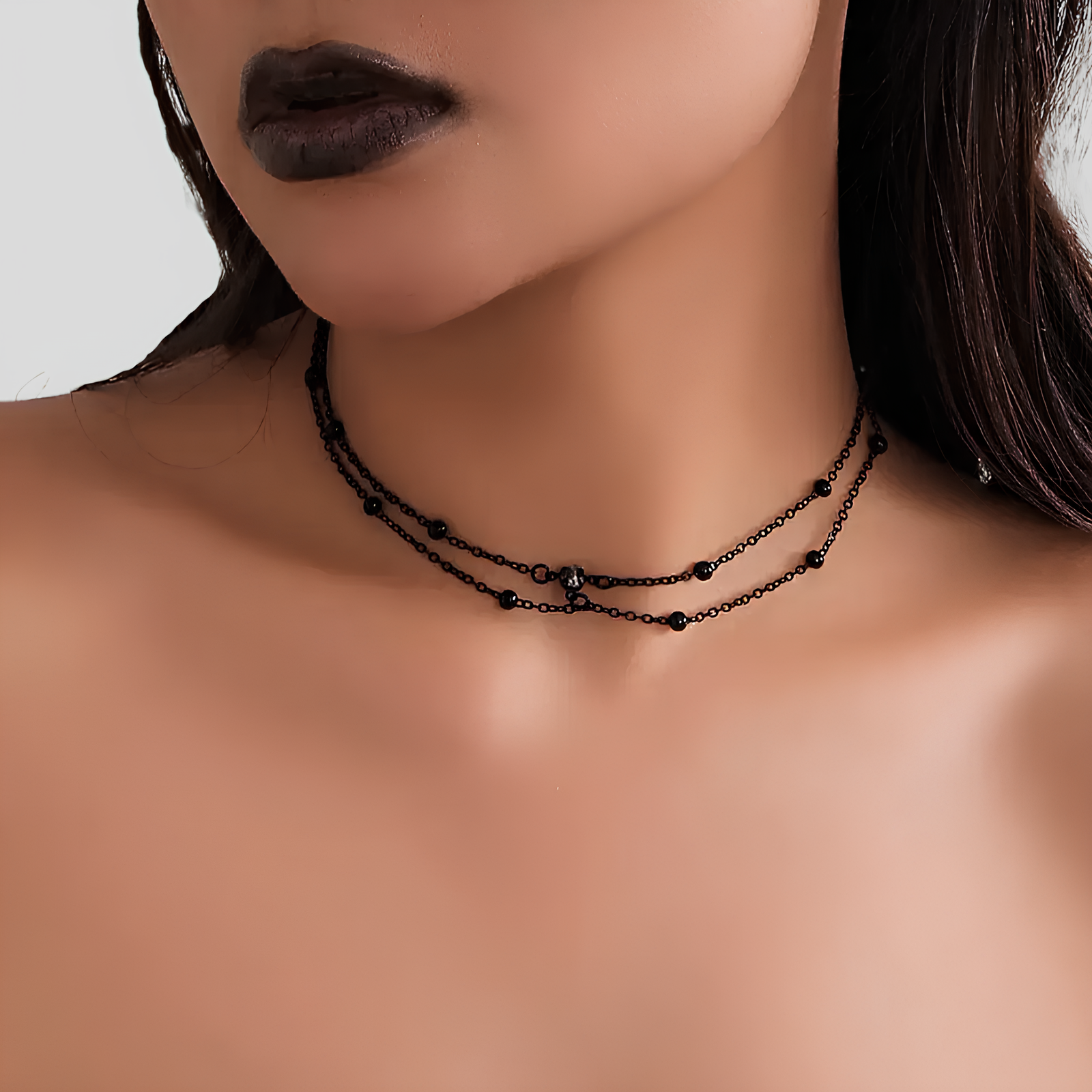 Shadow Bead Choker