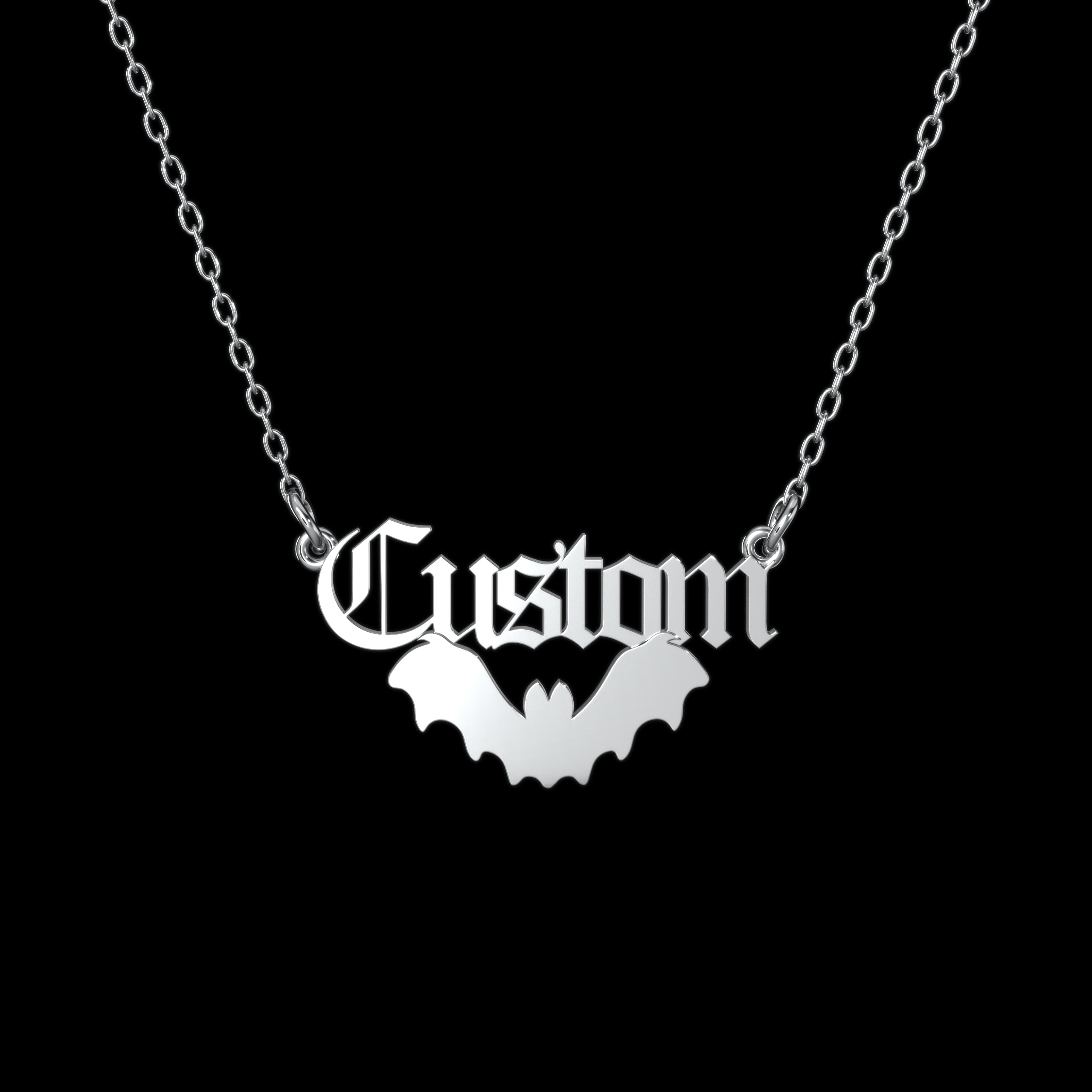 Bat Personalized Necklace