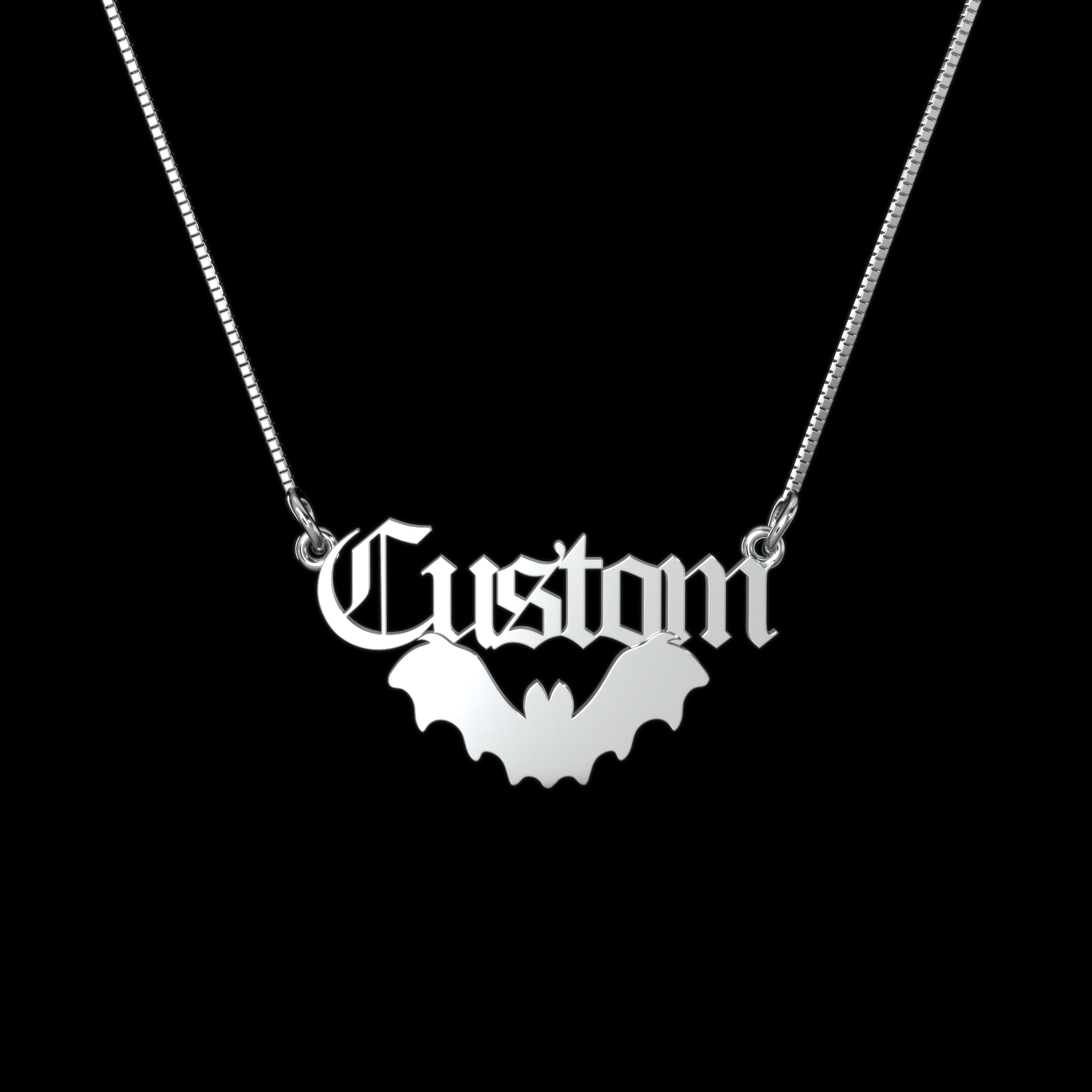 Bat Personalized Necklace