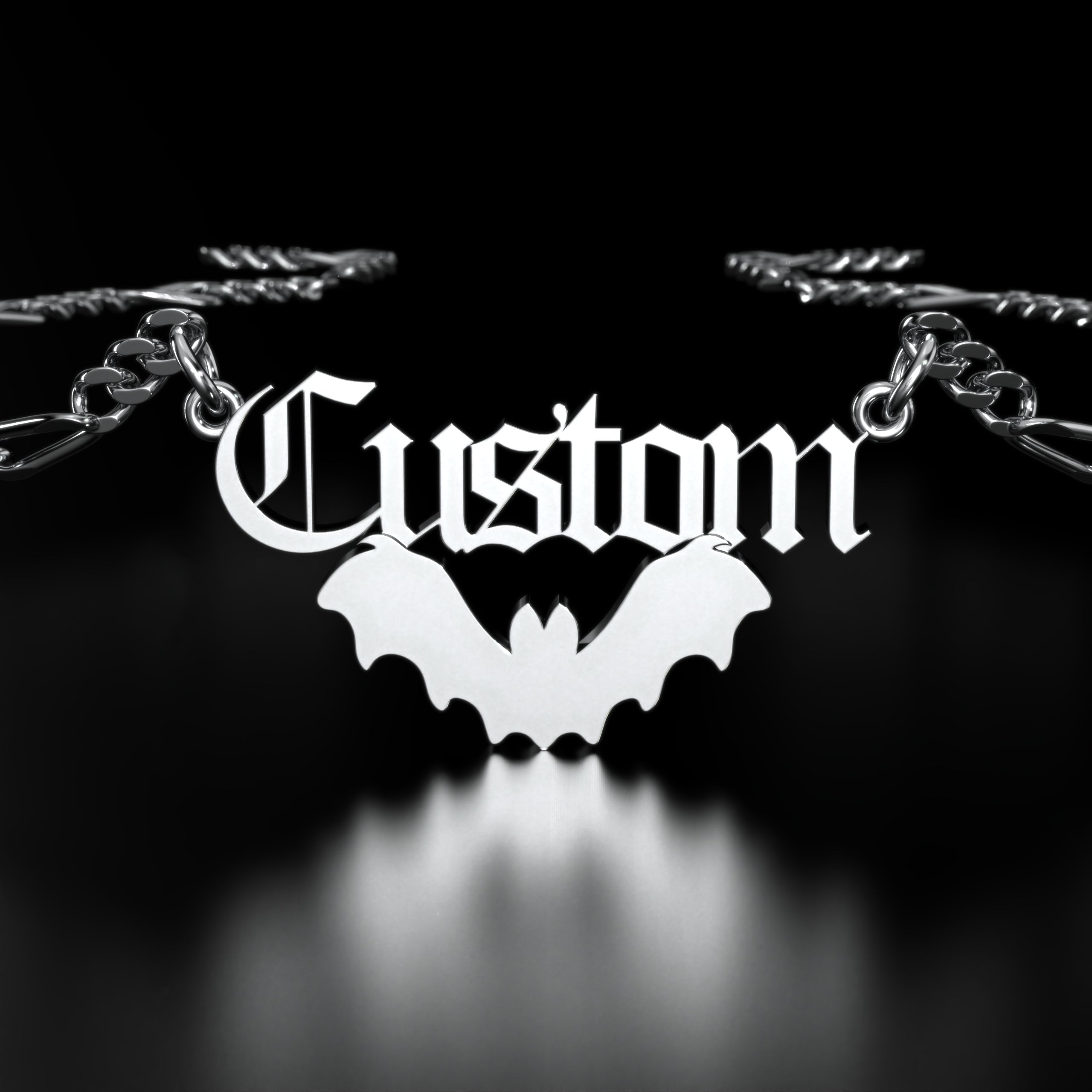 Bat Personalized Necklace