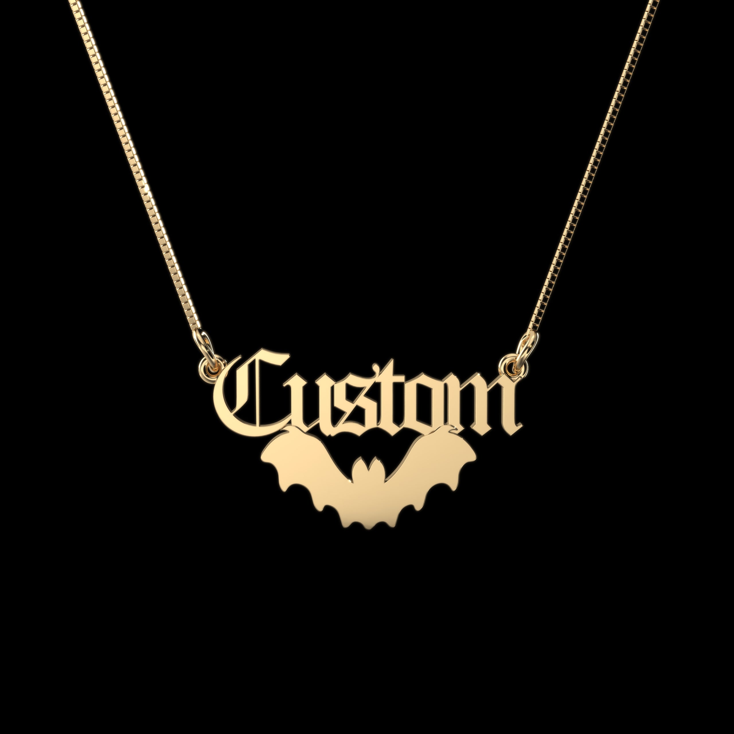 Bat Personalized Necklace