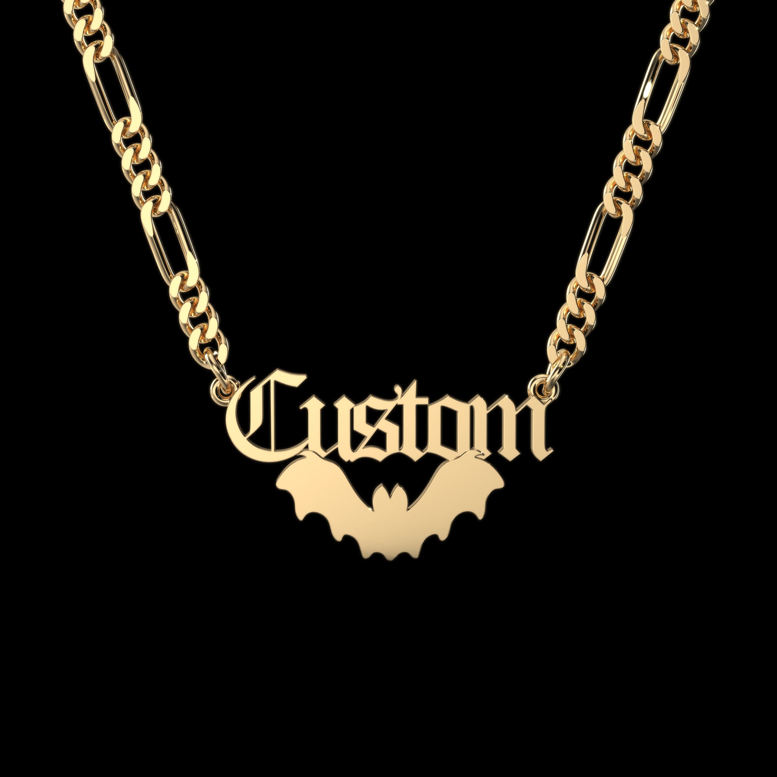 Bat Personalized Necklace