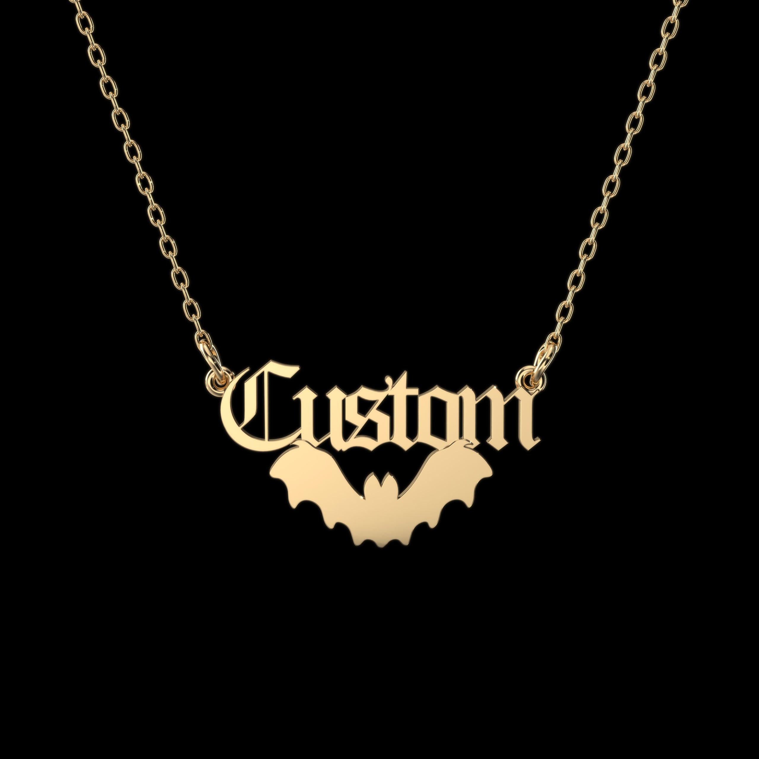 Bat Personalized Necklace