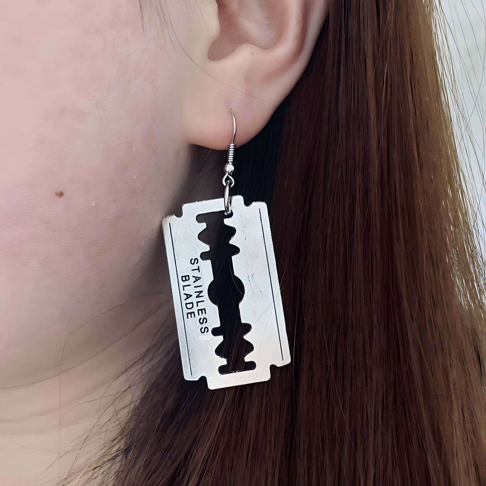 Razor Blade Earrings