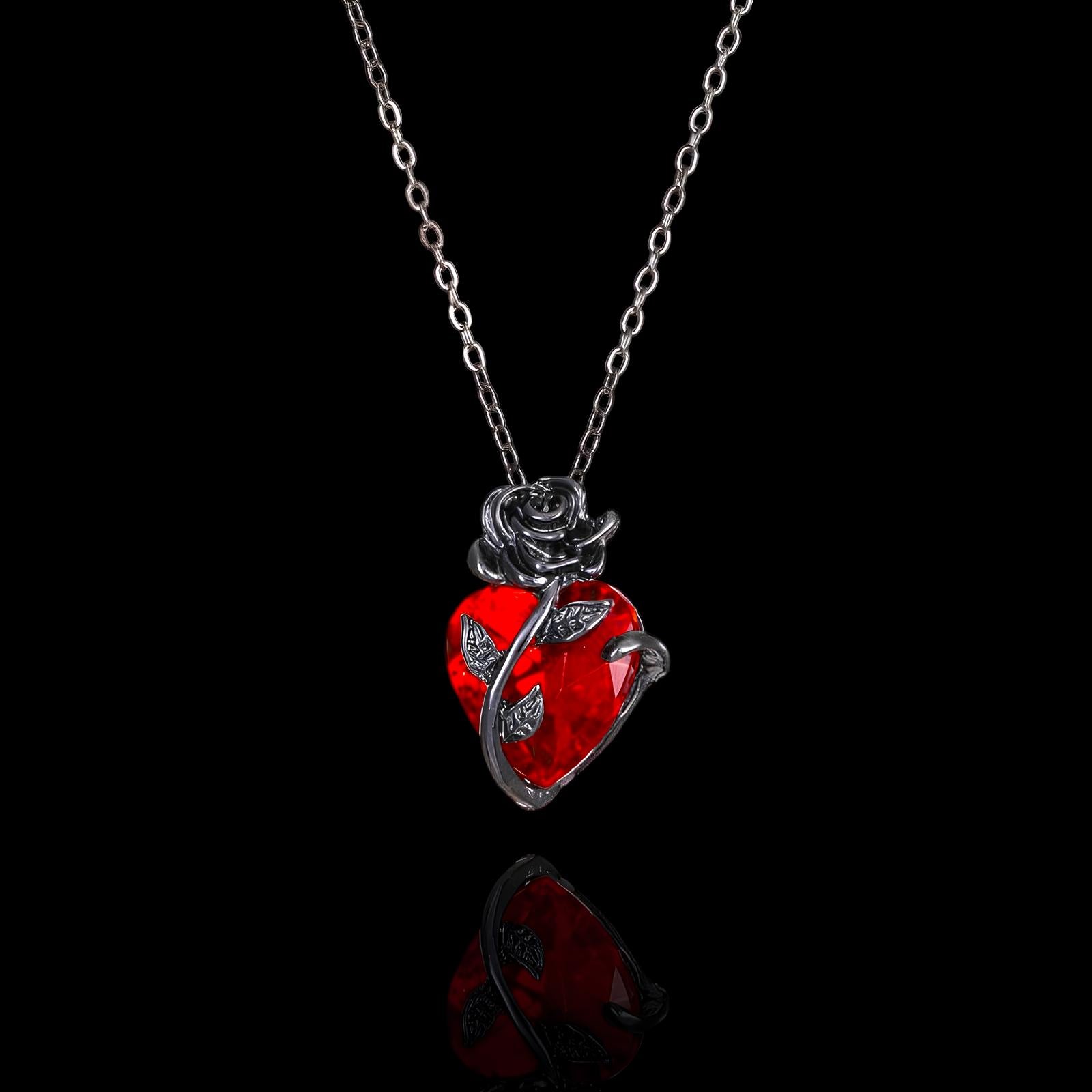 Blood Rose Necklace