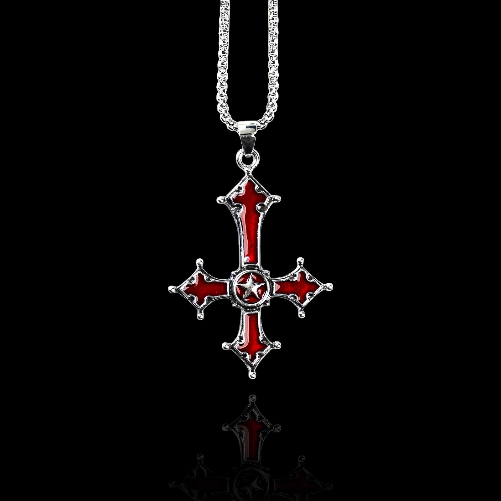 Inverted Cross Necklace