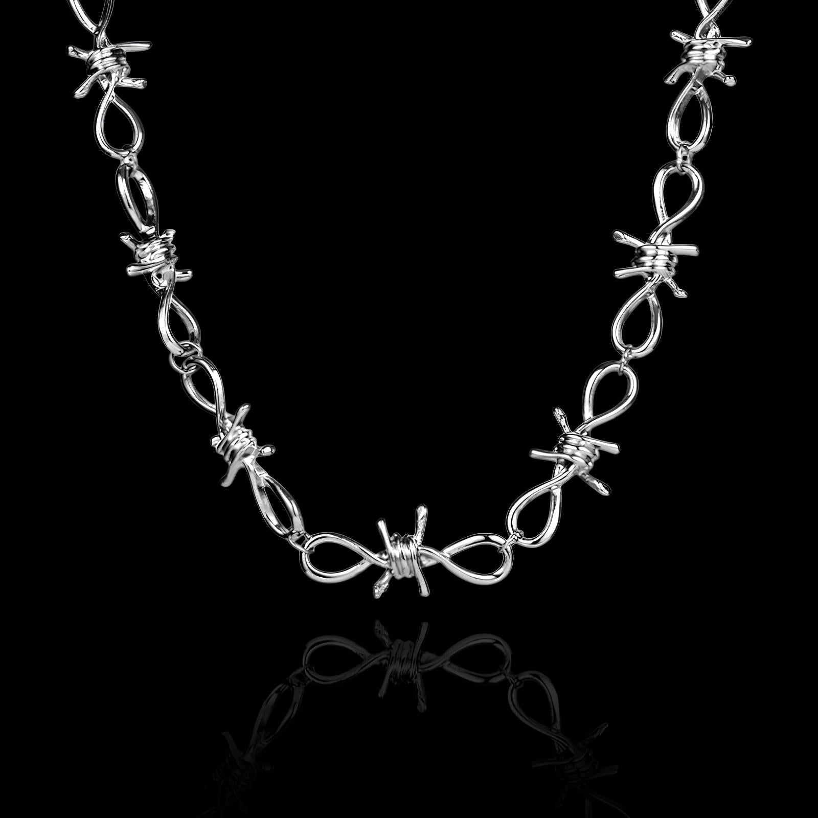 Twisted Barb Wire Necklace