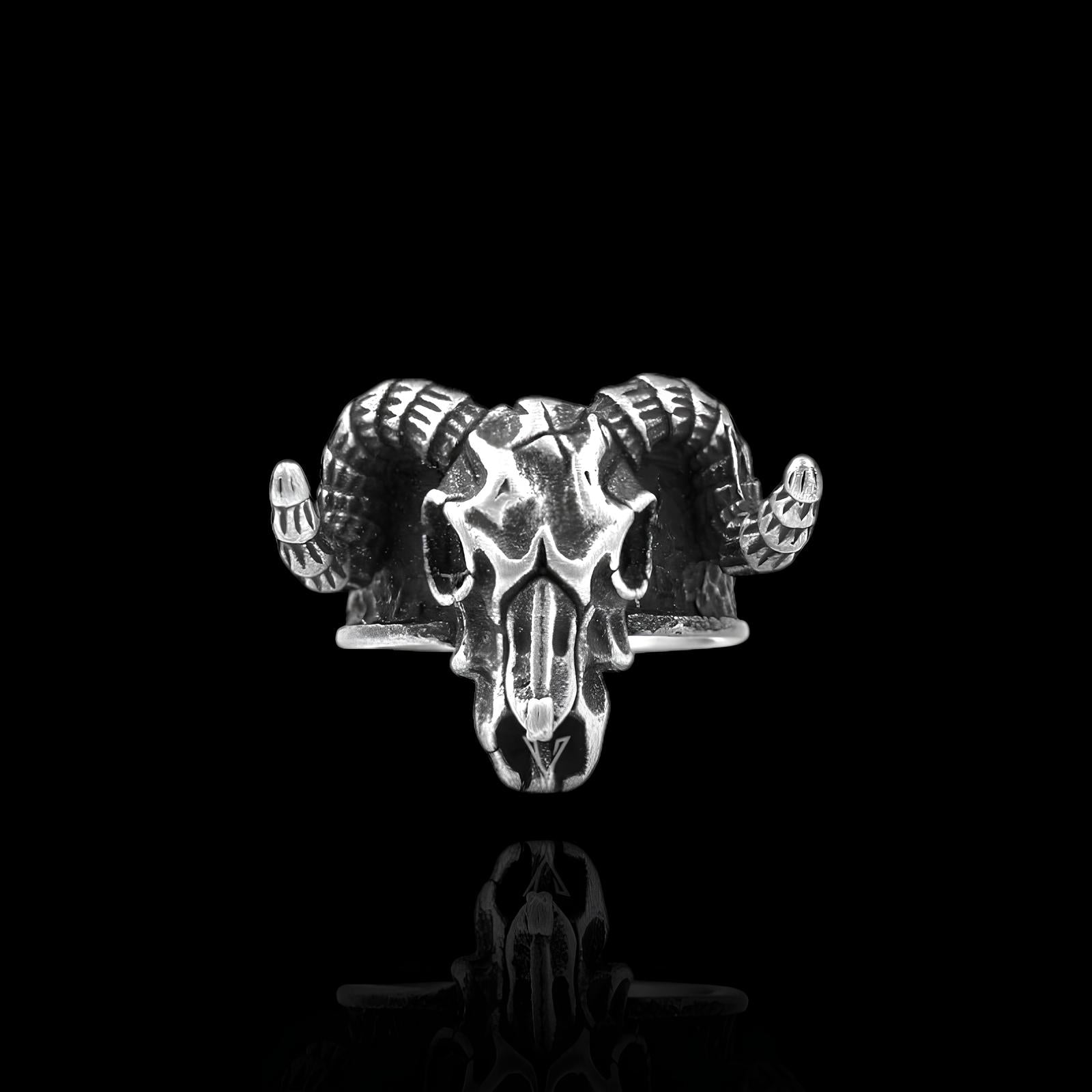 【STING925】 Ram Skull Simple Ring $_57.JPG?set_id=8800005007