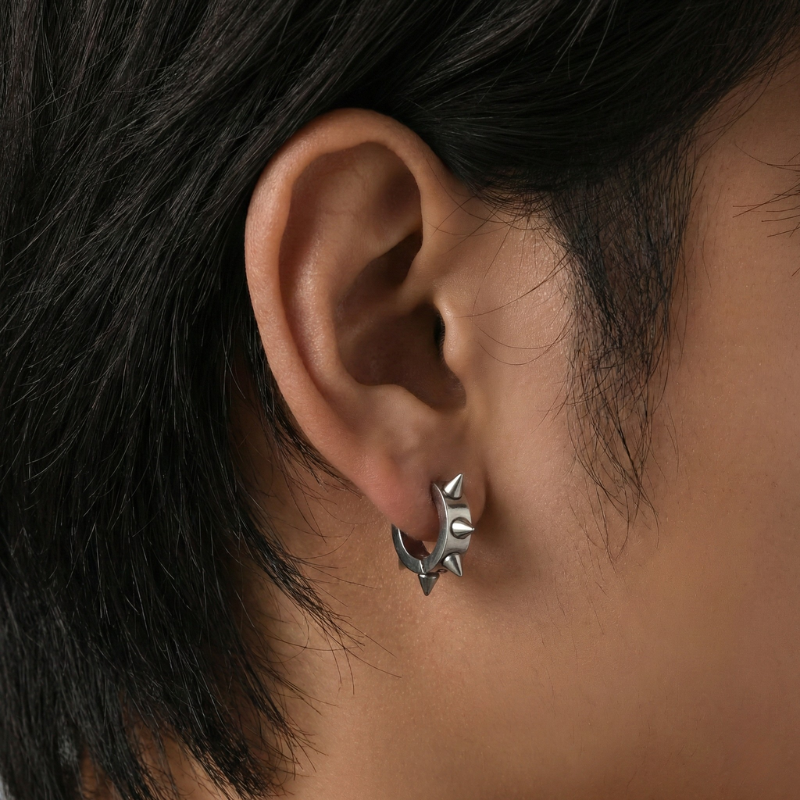 Spiked Mini Hoops