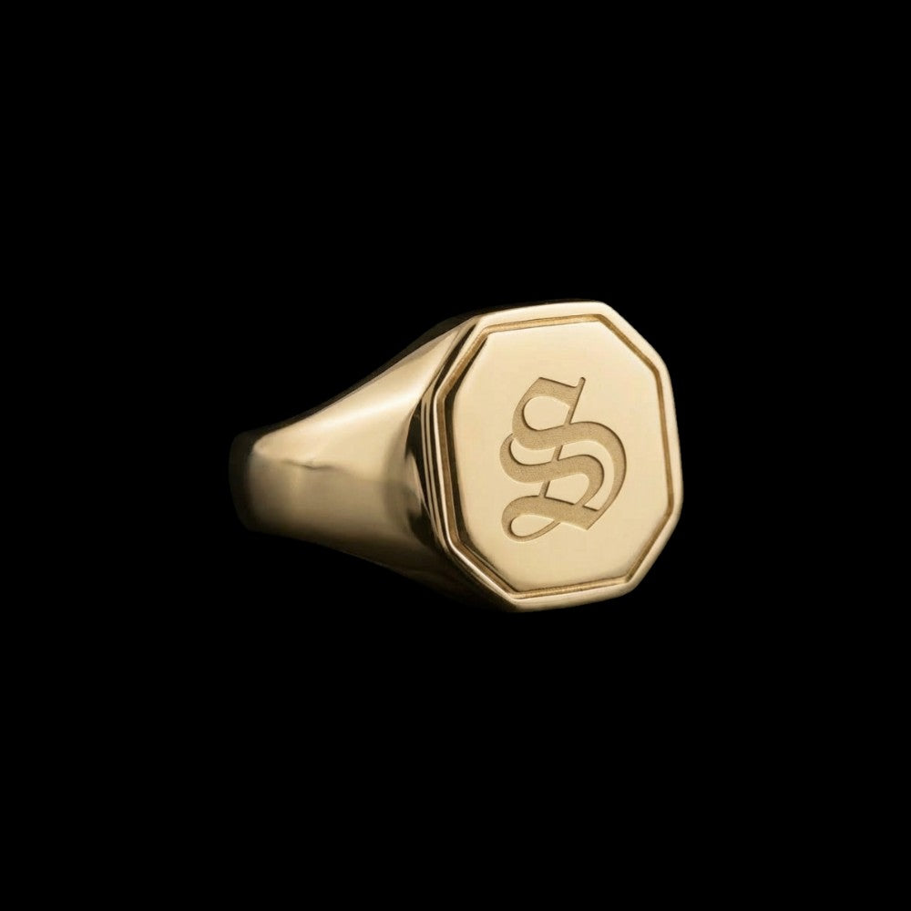 Custom Hex Signet Ring