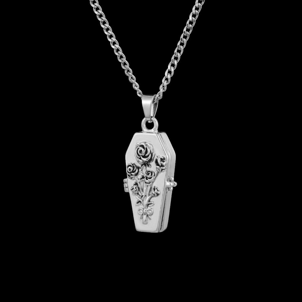 Coffin Locket Necklace