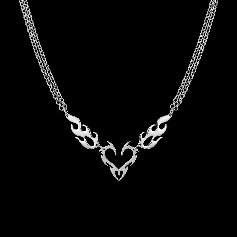Flame Heart Choker