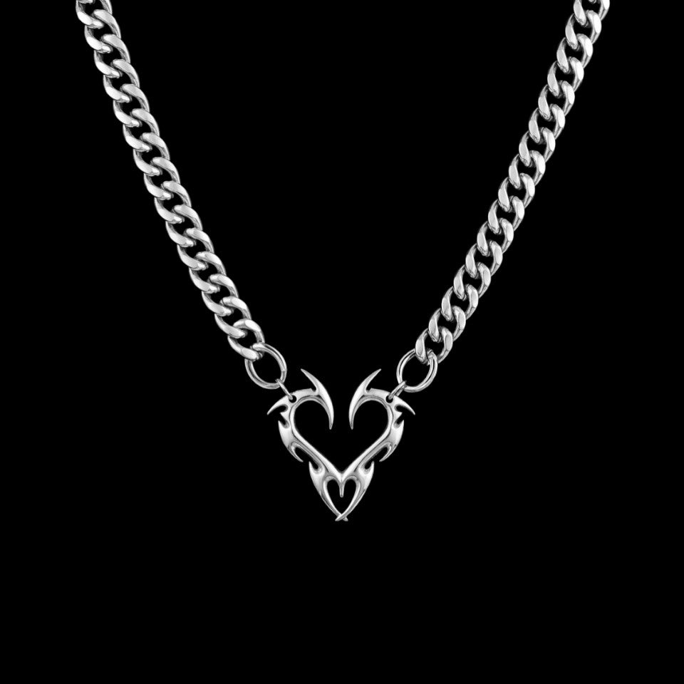 Barb Heart Necklace