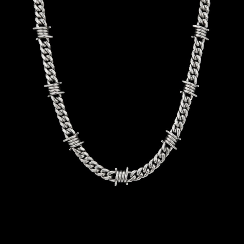 9mm Barb Wire Cuban Chain