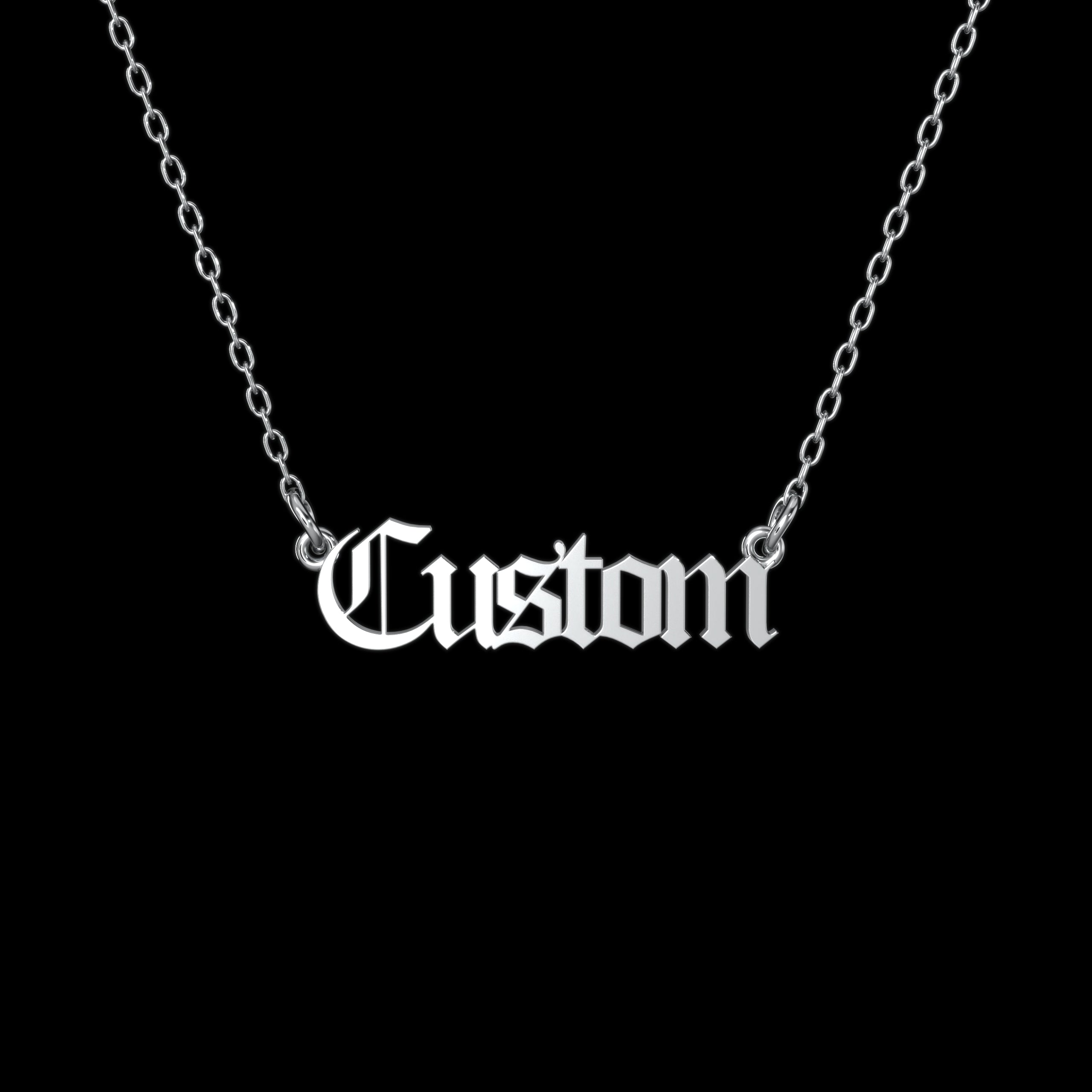 Old English Personalized Necklace