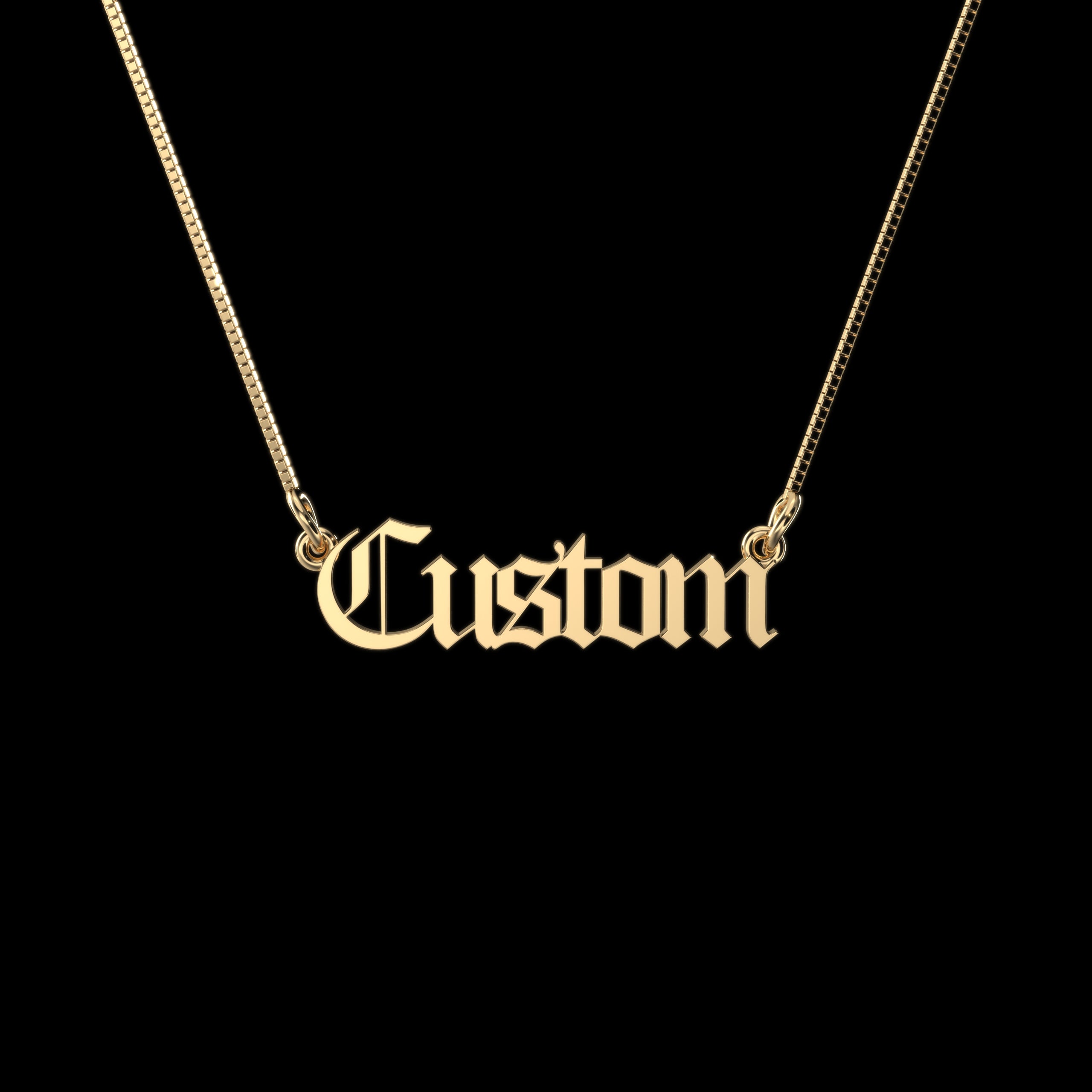 Old English Personalized Necklace