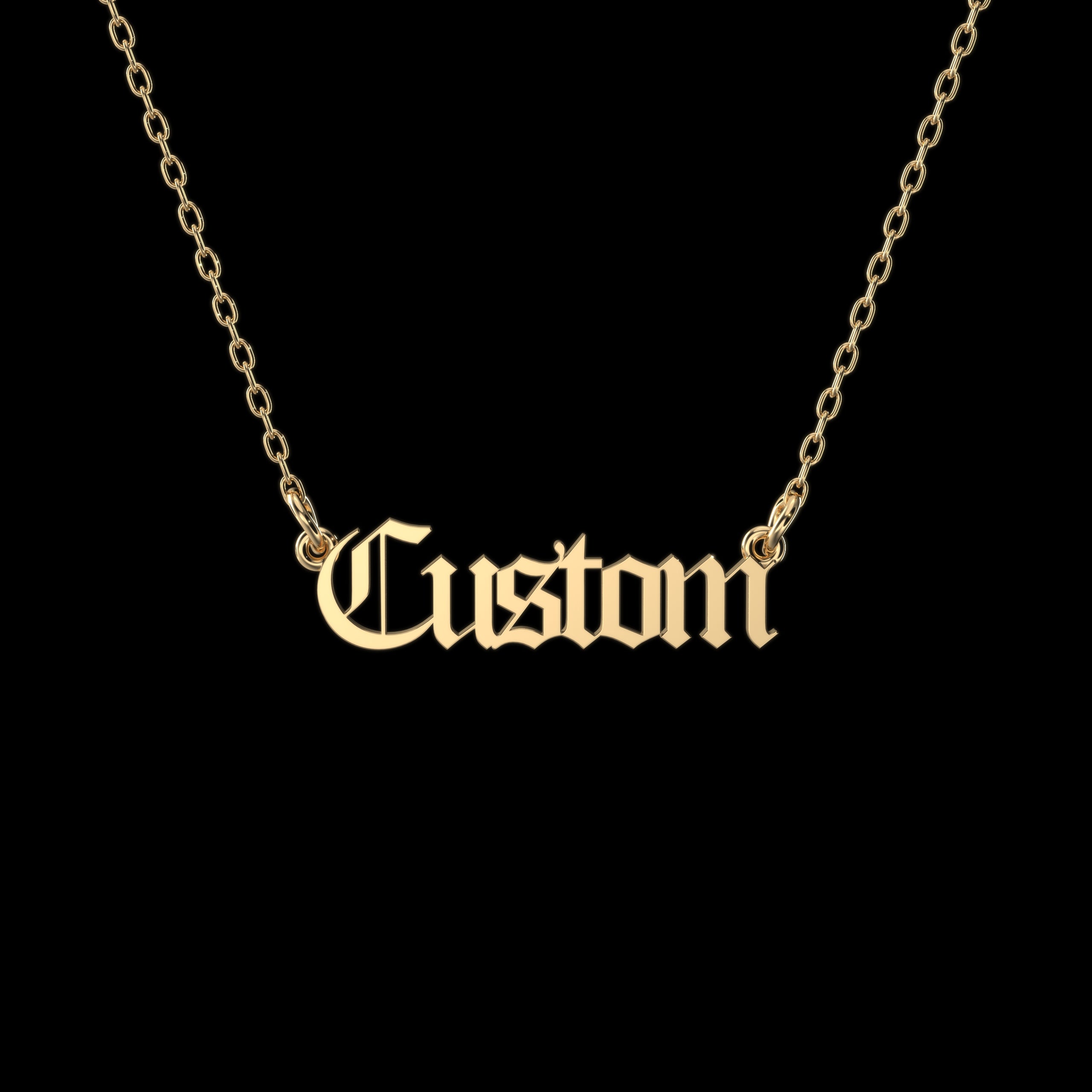 Old English Personalized Necklace