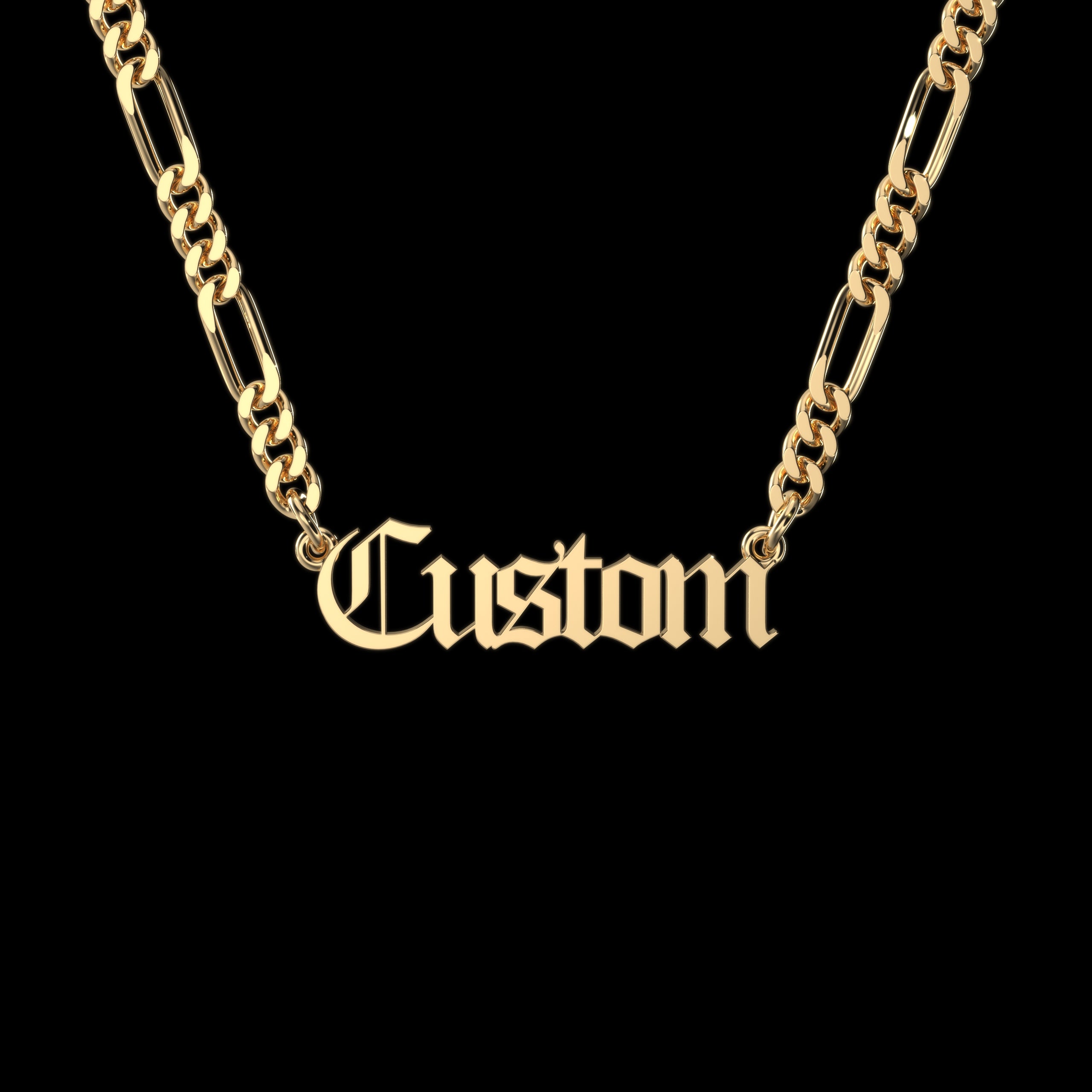 Old English Personalized Necklace