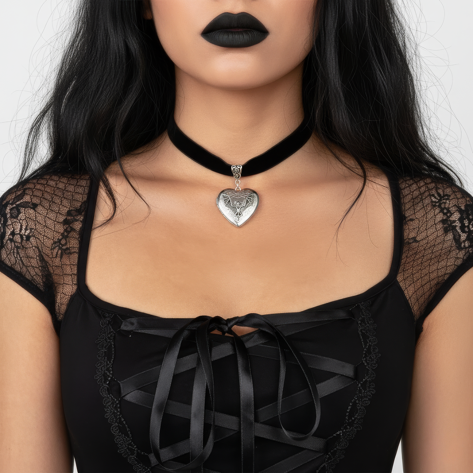 Bat Locket Necklace