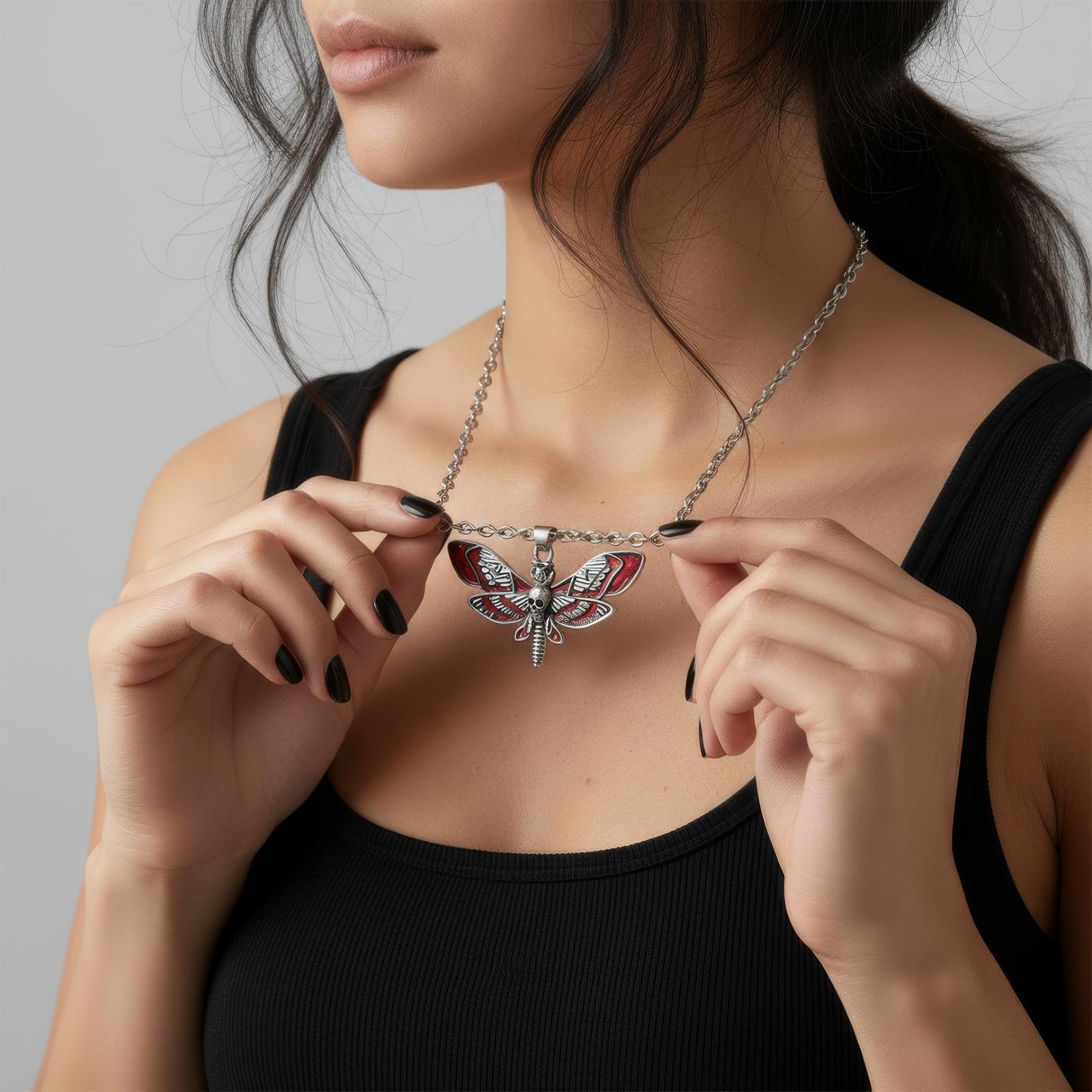 Blood Moth Necklace