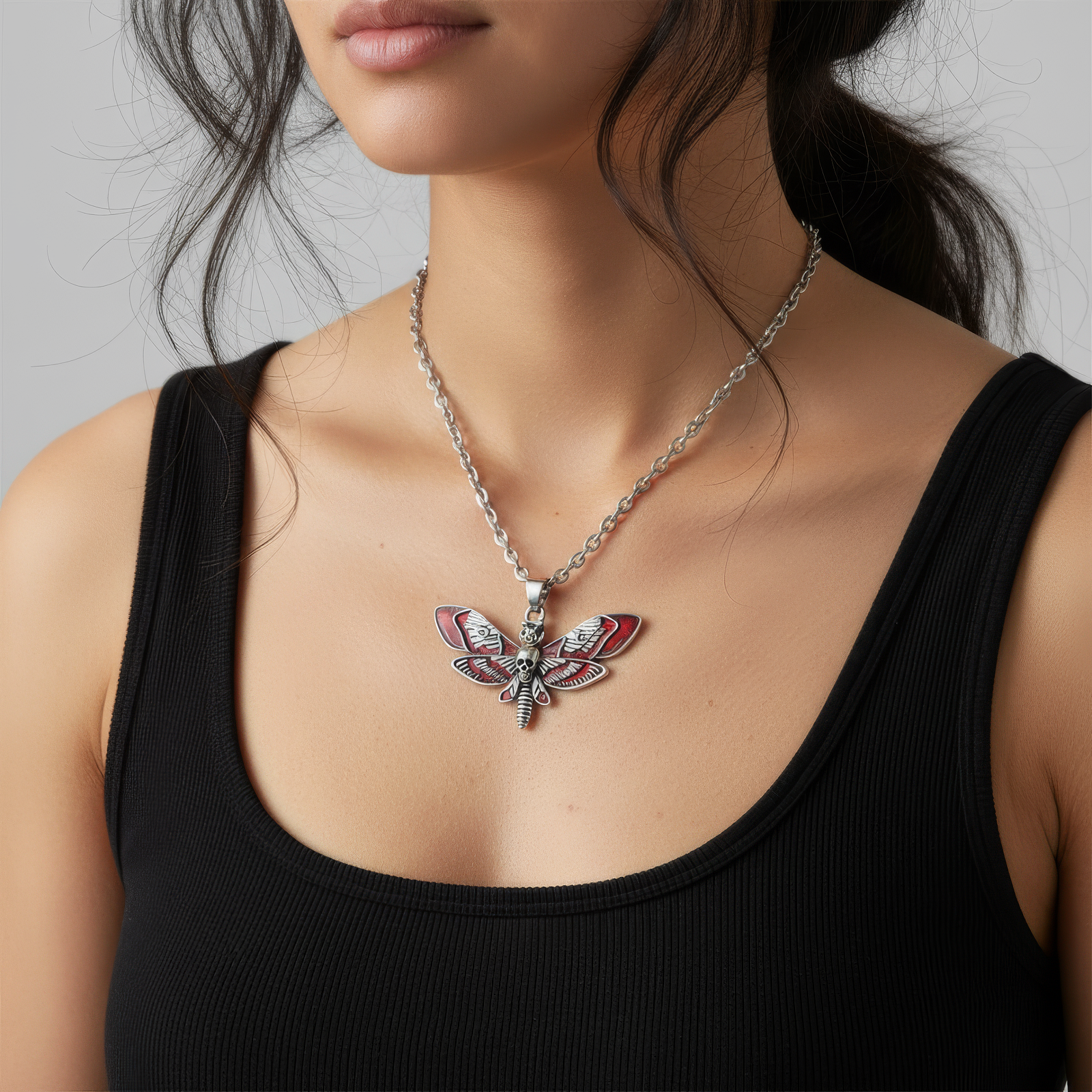 Blood Moth Necklace