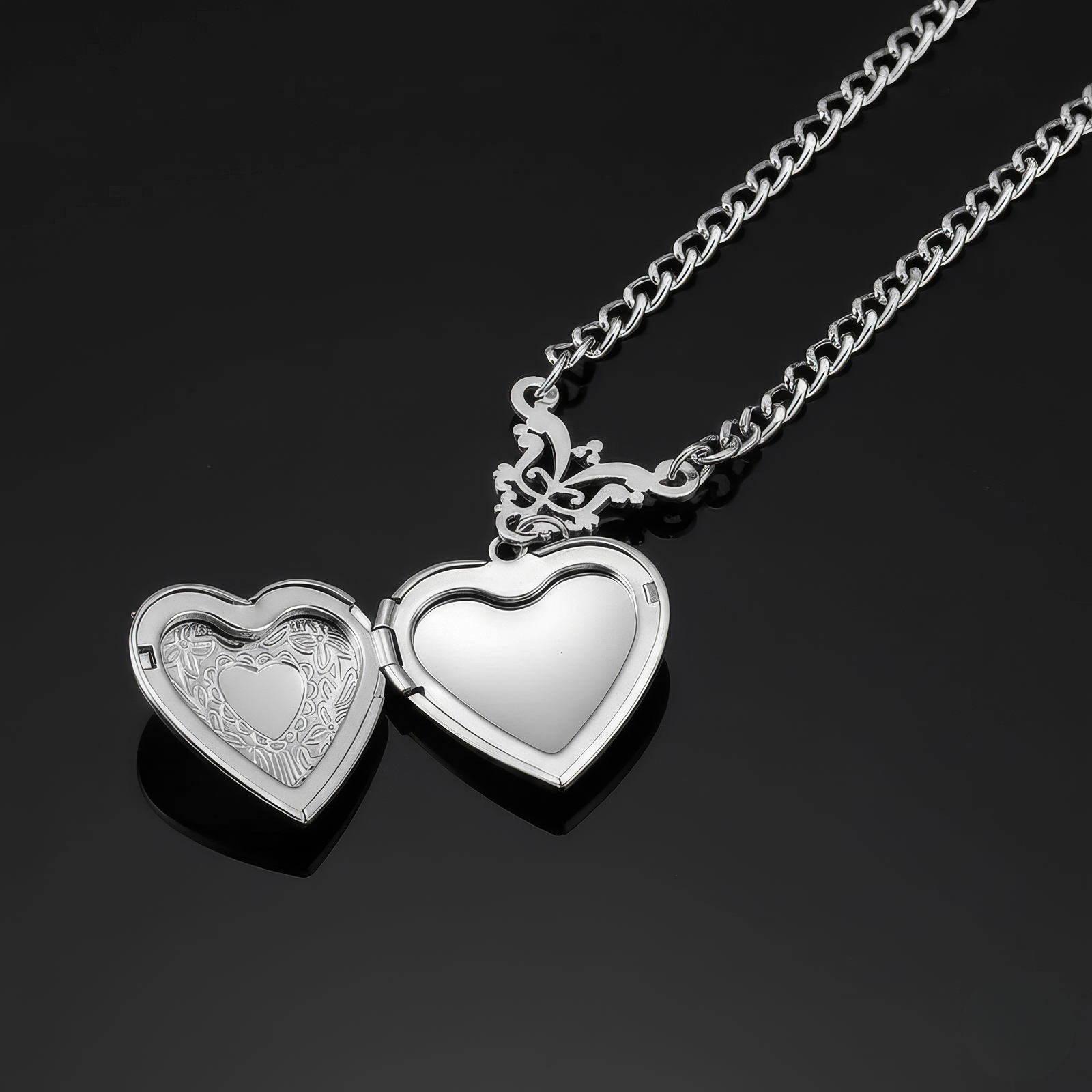 Bat Locket Necklace