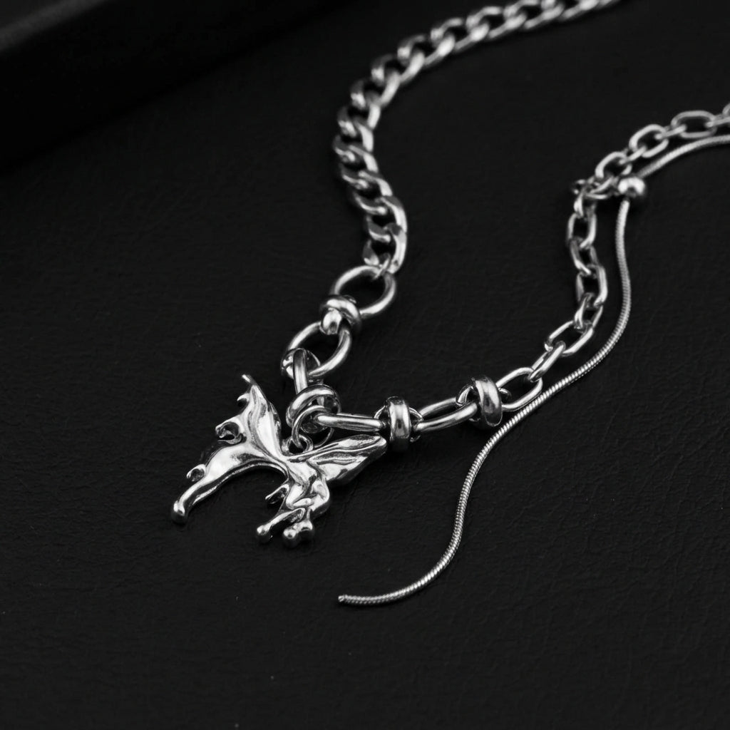 Midnight Flutter Necklace