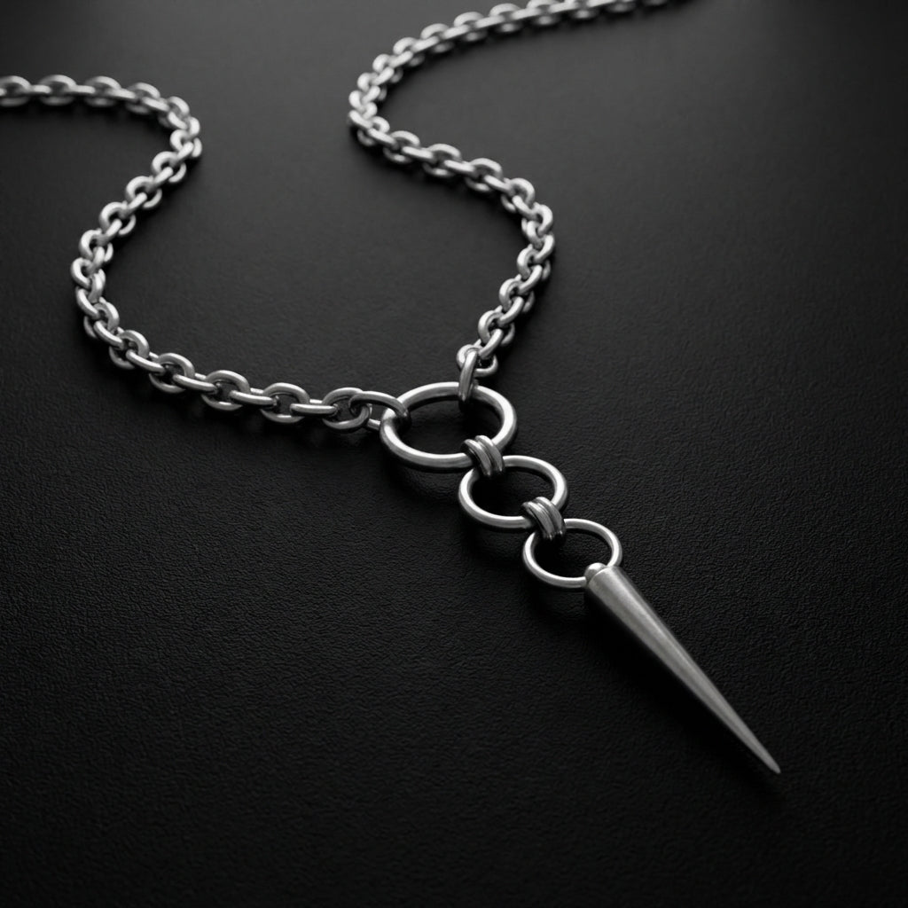 Hoop Spike Necklace