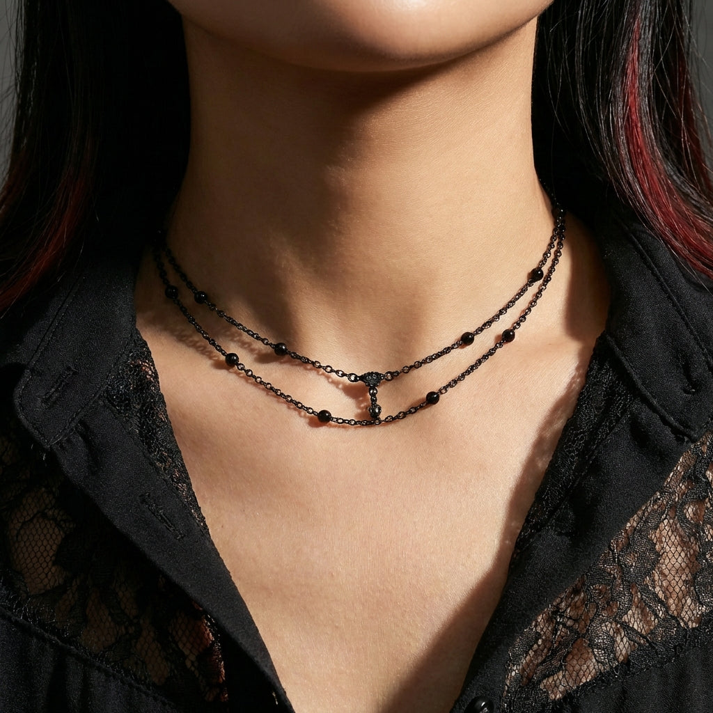 Shadow Bead Choker