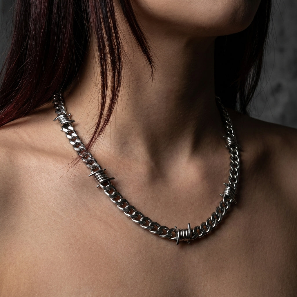 9mm Barb Wire Cuban Chain