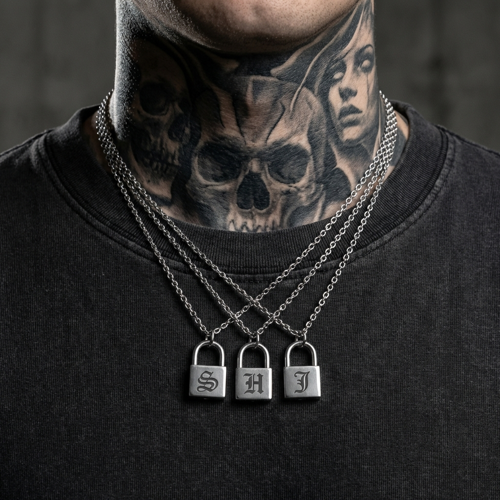 Gothic Lock Necklace