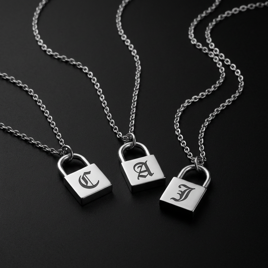 Gothic Lock Necklace