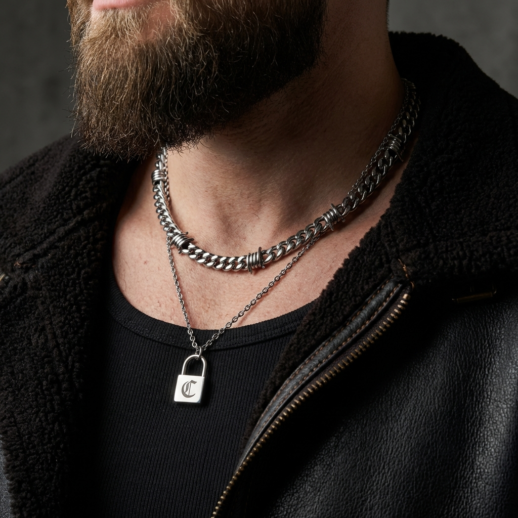 Gothic Lock Necklace