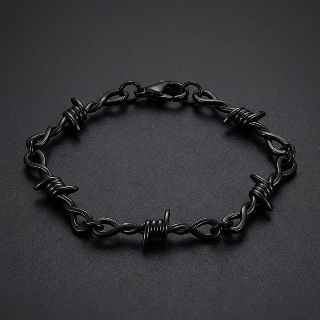 Black Barbed Wire Bracelet