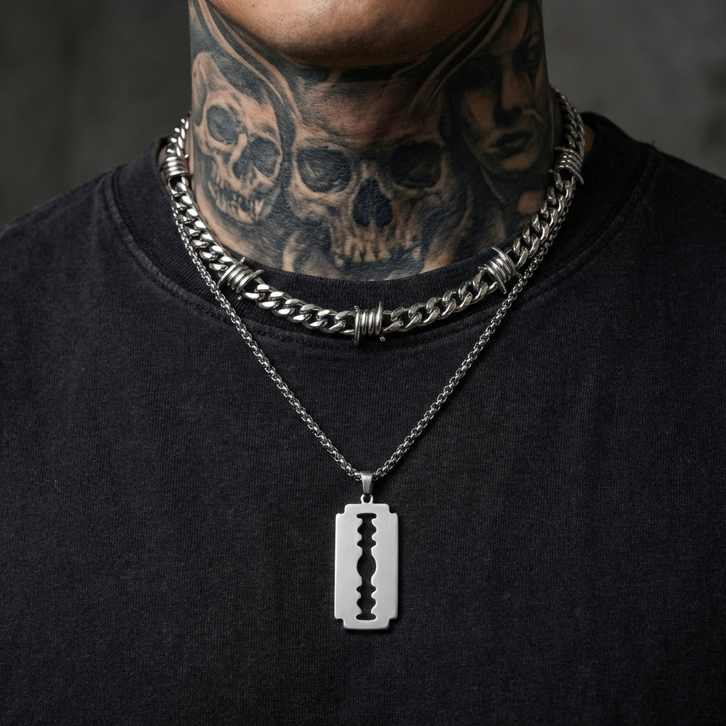 Razor Blade Necklace