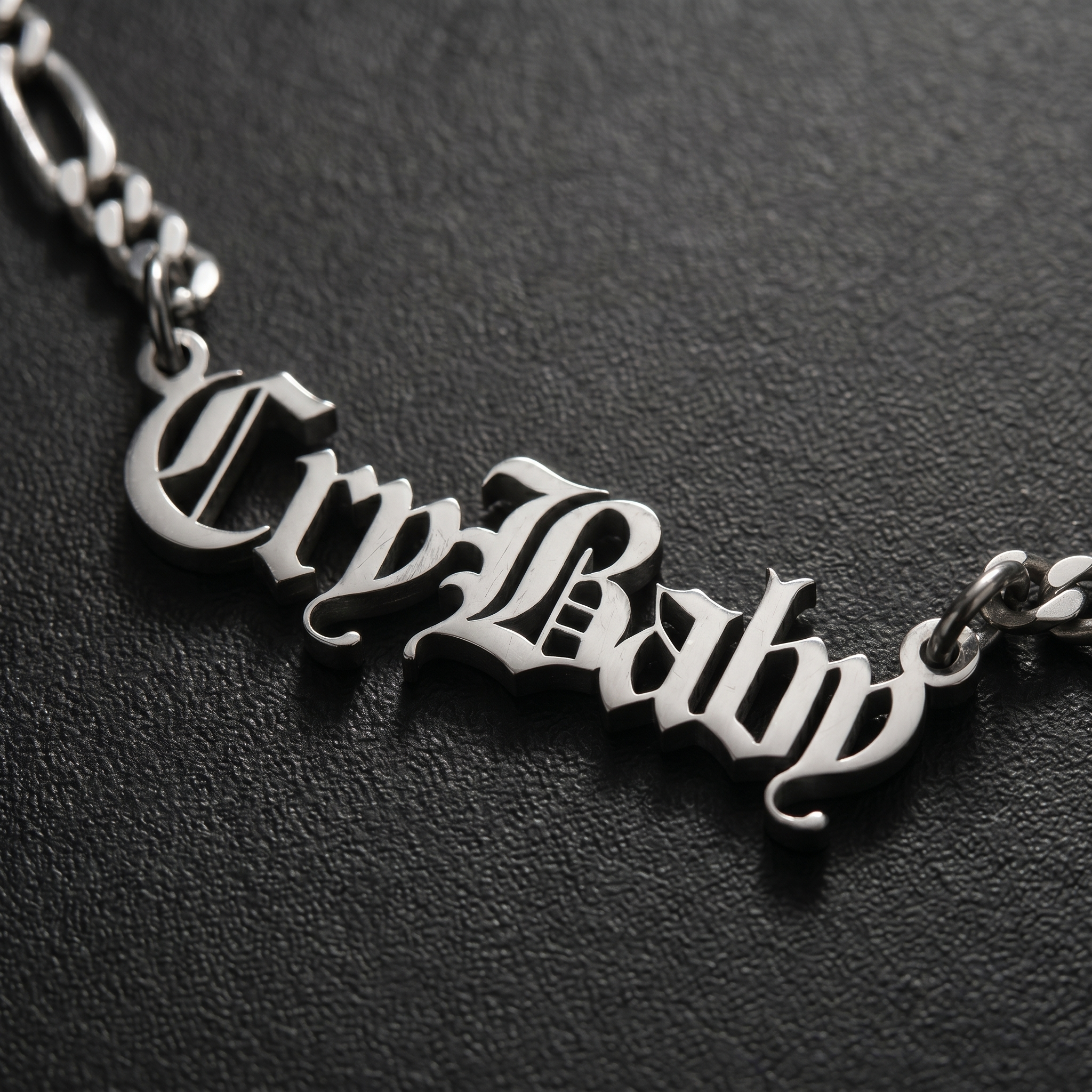 Old English Name Necklace